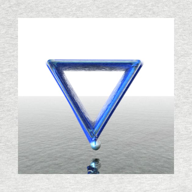 Water Alchemy Symbol - With Raindrop by sciencenotes